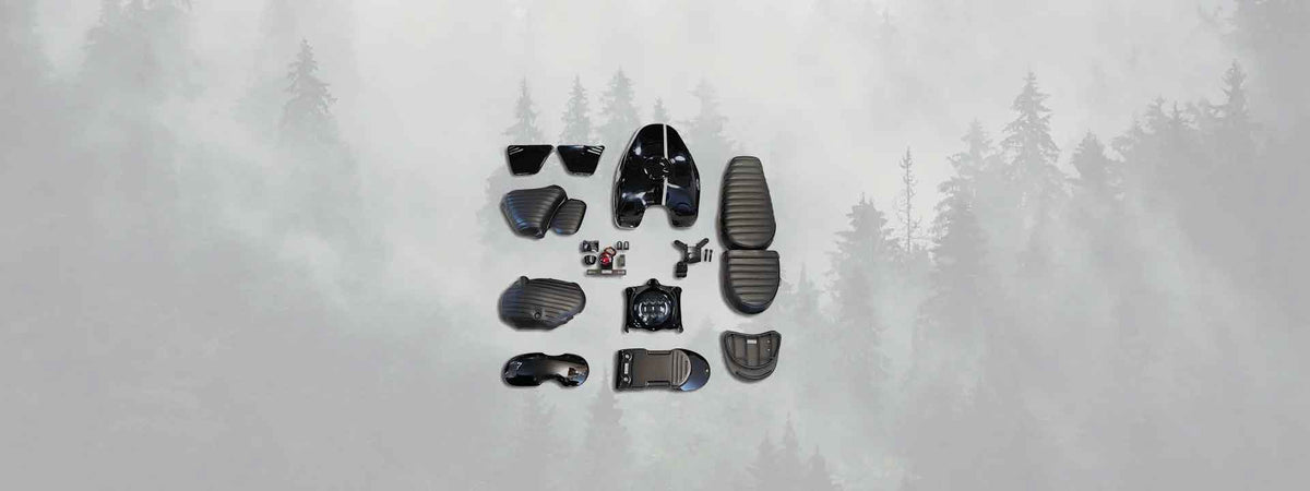 Kits de pièces pour Royal Enfield Interceptor et Continental GT sur Blackpines.fr