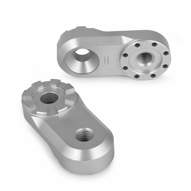 Adaptateurs 30 mm argent pour systeme Vario EVO1 Wunderlich. Blackpines.fr