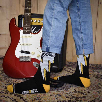 Chaussettes homme BOLT noires | Age of Glory - blackpines.fr