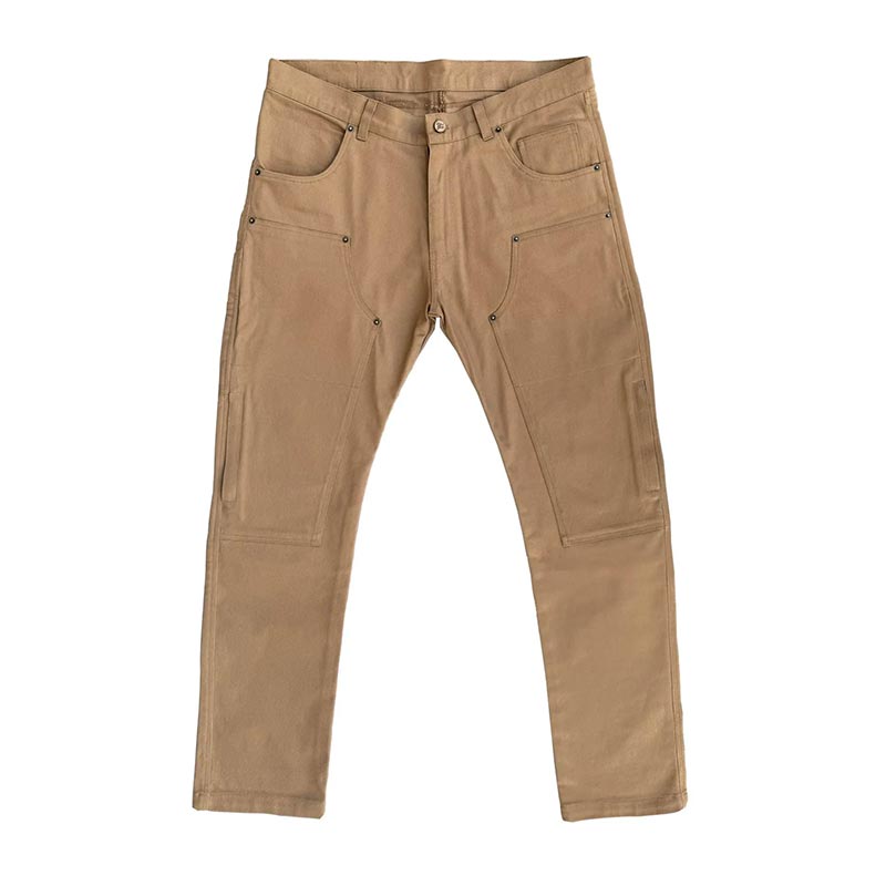 Pantalon moto Age of Glory SERVICE PANT khaki homologué CE AA.