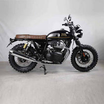 Kit selle modulable ligne marron pour Royal Enfield 650. Blackpines.fr