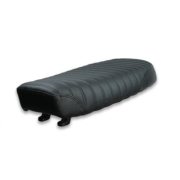 Selle scrambler Classic noire mat pour Royal Enfield Bonvent Motorbikes. Blackpines.fr