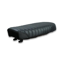 Selle scrambler Classic noire pour Royal Enfield Bonvent Motorbikes. Blackpines.fr