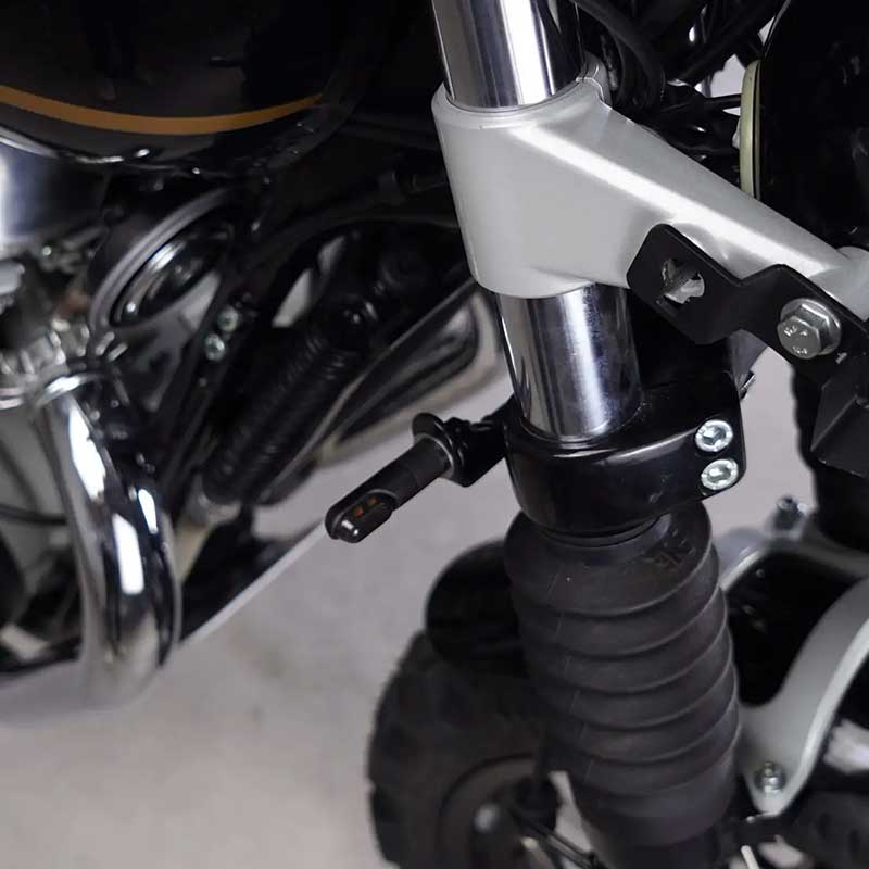 Supports clignotants avant pour Royal Enfield Bonvent Motorbikes. Blackpines.fr