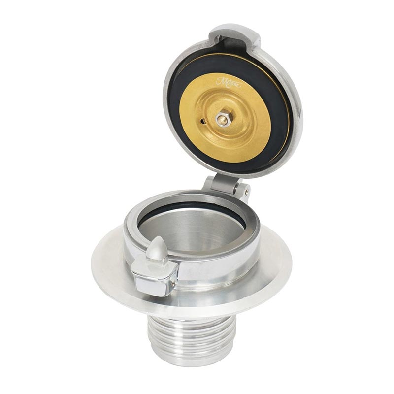 Bouchon reservoir essence poli moto Monza Motone Custom pour BMW refroissement air. Blackpines.fr