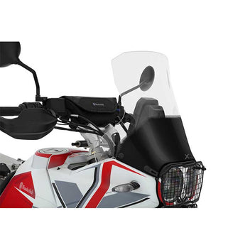 Bulle transparente Wunderlich Marathon pour Ducati DesertX Rally. Blackpines.fr