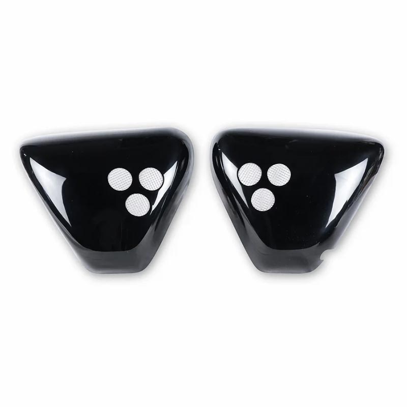 Caches latéraux noir brillant Bonvent Motorbikes pour Triumph Bonneville T120.