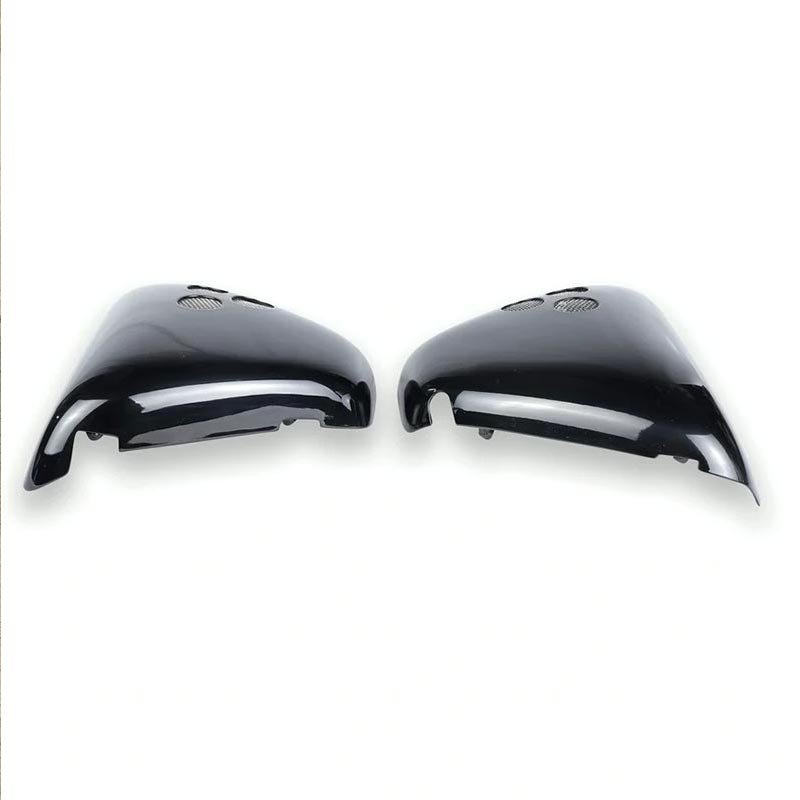 Paire de caches latéraux noir brillant Bonvent Motorbikes pour Triumph Bonneville T120.