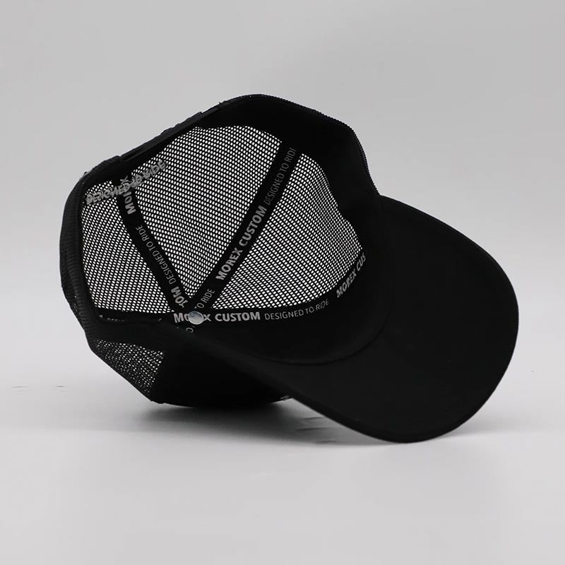 Casquette noire trucker Morex Custom Origine.