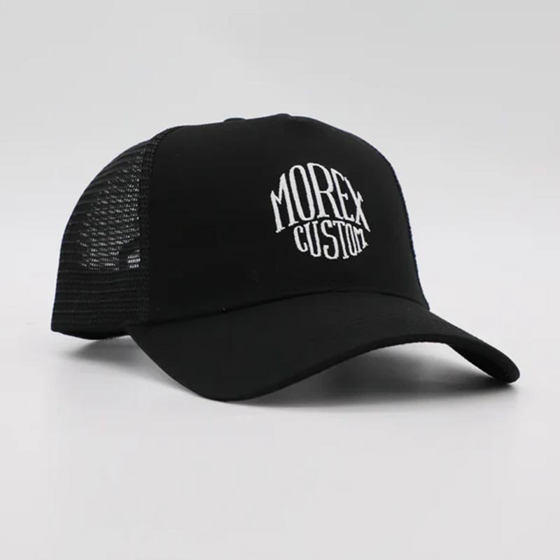 Casquette noire trucker Morex Custom Origine.