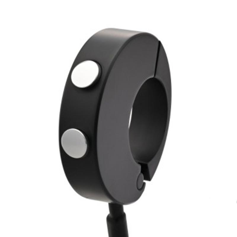 Commodo noir 2 boutons Daytona pour compteurs Velona. Blackpines.fr