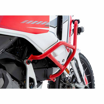 Crash bar rouge Wunderlich pour Ducati DesertX Offroad. Blackpines.fr
