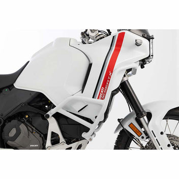 Crash bar blanc Wunderlich pour Ducati DesertX Offroad. Blackpines.fr