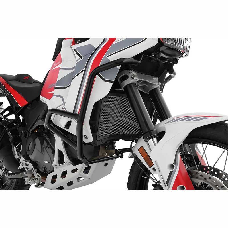 Crash bar noir Wunderlich pour Ducati DesertX Offroad. Blackpines.fr