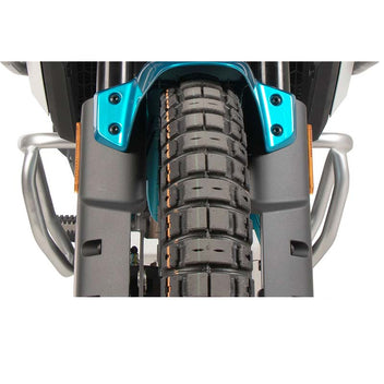 Crash bars moteur argentes Hepco & Becker pour CFMOTO 450MT. Blackpines.fr