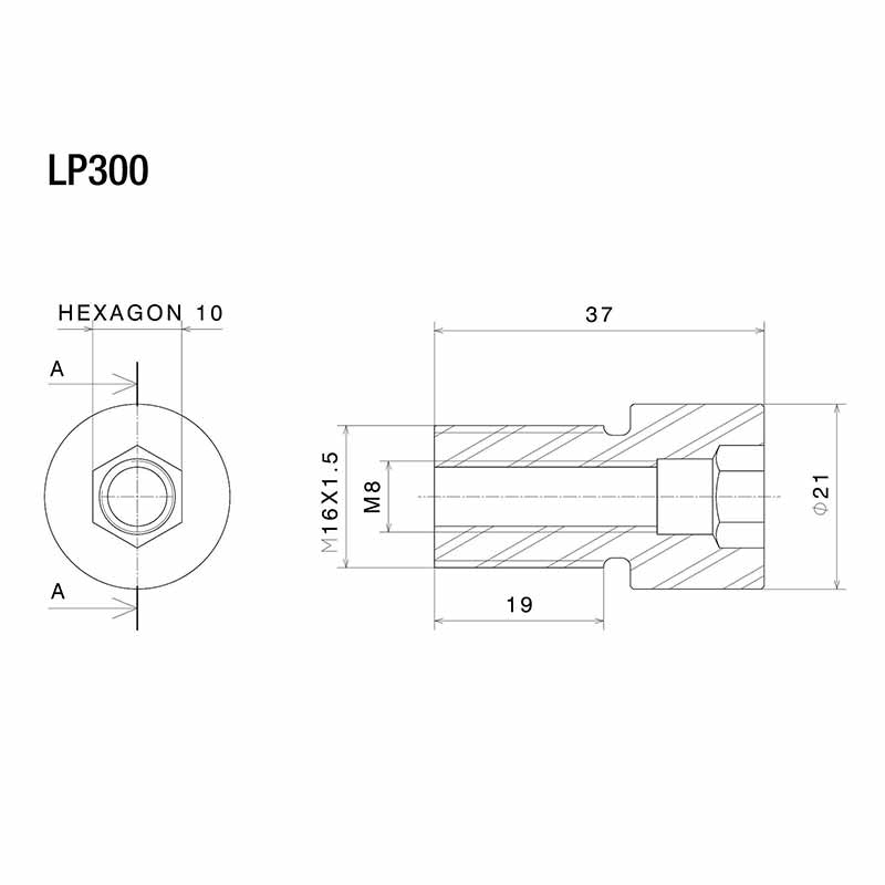 Kit de montage LP300B Rizoma. Blackpines.fr
