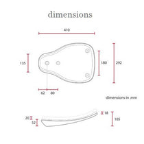 Dimensions selle Bobber solo grande taille C-Racer. Blackpines.fr