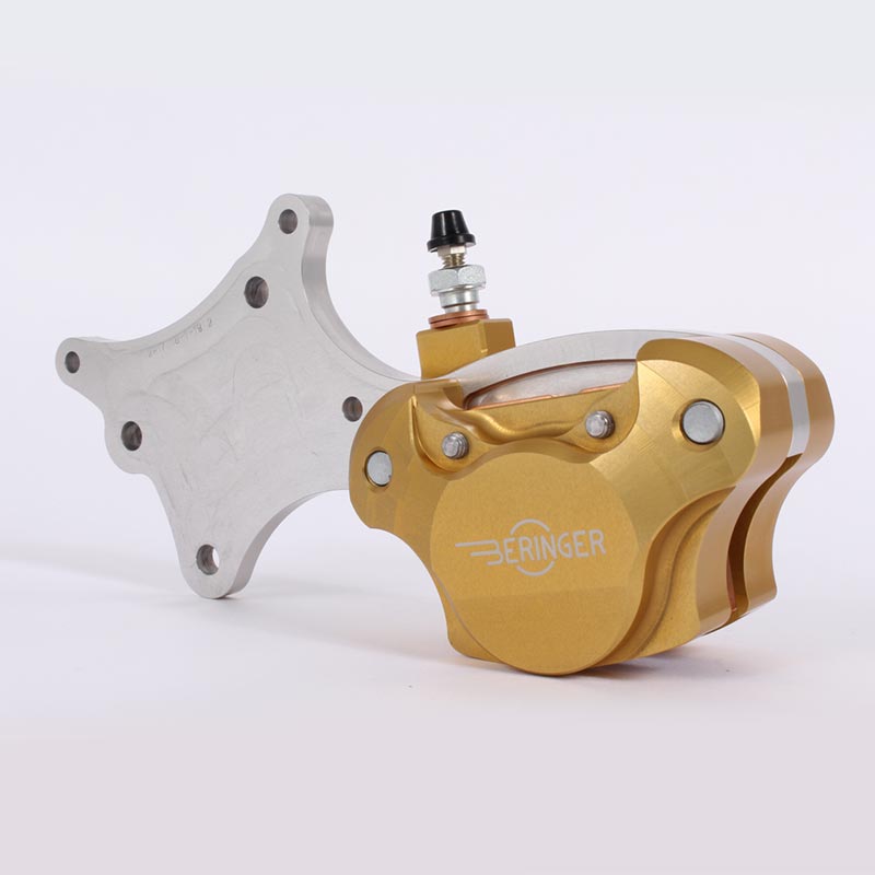 Etrier moto 2 pistons gamme Classic Beringer 2h17 or. Blackpines.fr