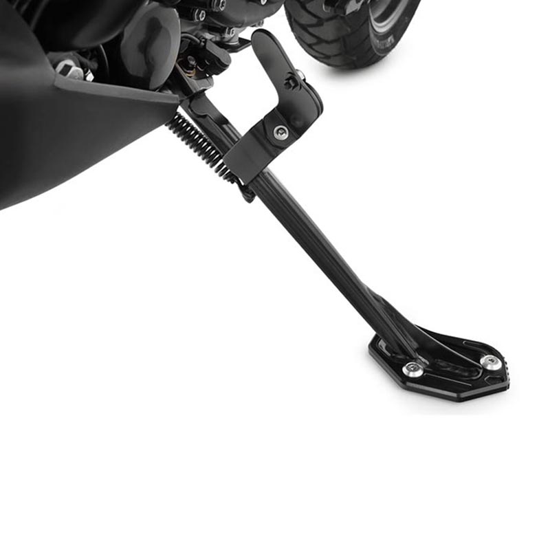 Extension de bequille laterale moto Wunderliche pour Pan America 1250. Blackpines.fr