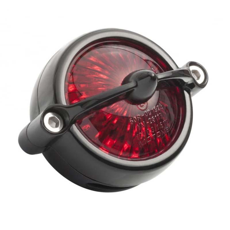 Feu arriere LED homologue BEL AIR noir Motone Customs. Blackpines.fr