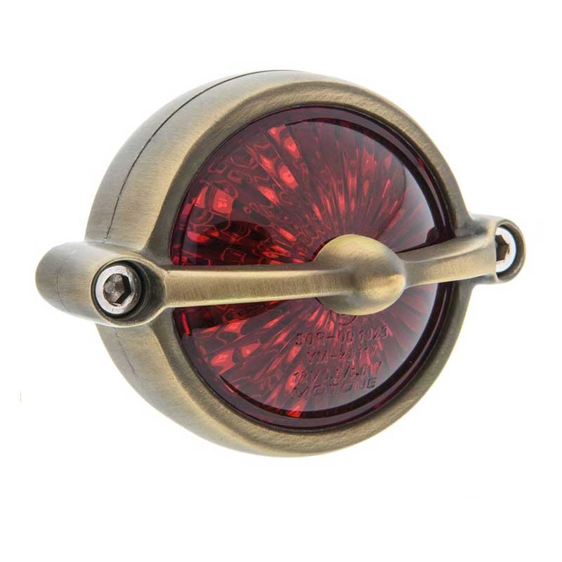 Feu arriere LED homologue BEL AIR laiton Motone Customs. Blackpines.fr