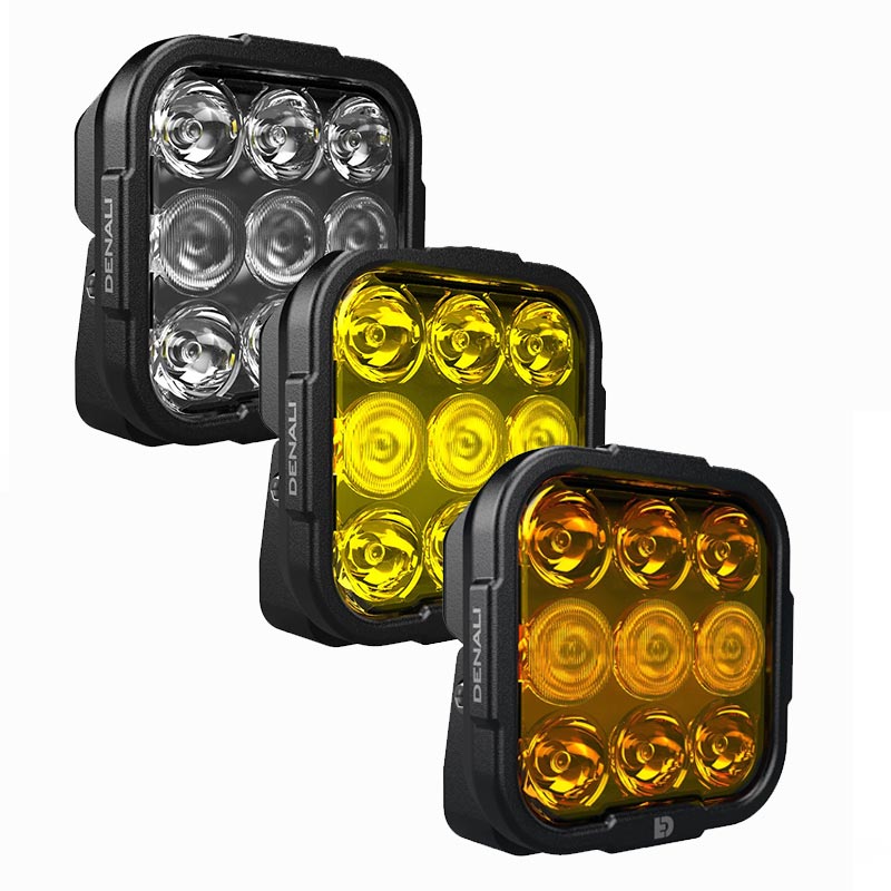 Feux additionnels moto LED Denali DL9. Blackpines.fr
