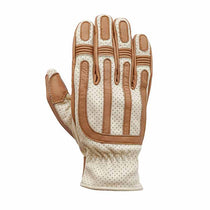 Dos gant moto creme camel homologue Victory CE Age of Glory. Blackpines.fr