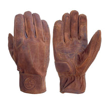 Gants moto homologués Age of Glory ROVER Caramel suede.