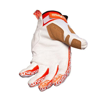 Gant mx JT Racing USA LIFE-LINE blanc et orange paume.