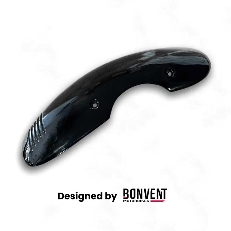 Garde-boue avant noir brillant Bonvent pour Royal Enfield GT650 et Interceptor 650.