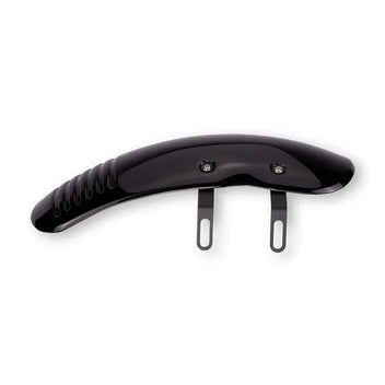Garde-boue avant court Bonvent Motorbikes en composite renforcé noir brillant pour Hunter 350 avec support réglable. 