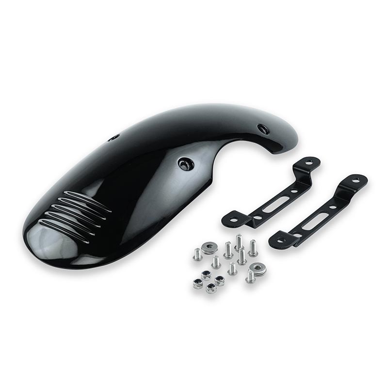 garde-boue avant court noir brillant Bonvent pour Interceptor ou Continental GT. Blackpines.fr