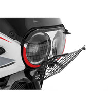 Grille de protection phare moto Wunderlich pour Ducati DesertX. Blackpines.fr