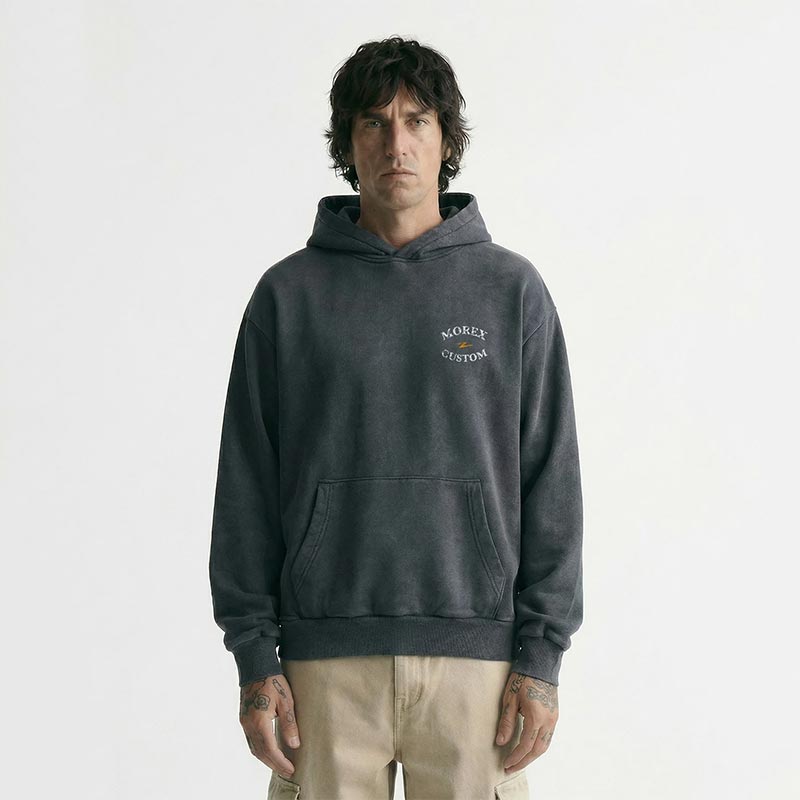 Hoodie regular noir Damoclès Morex Custom.