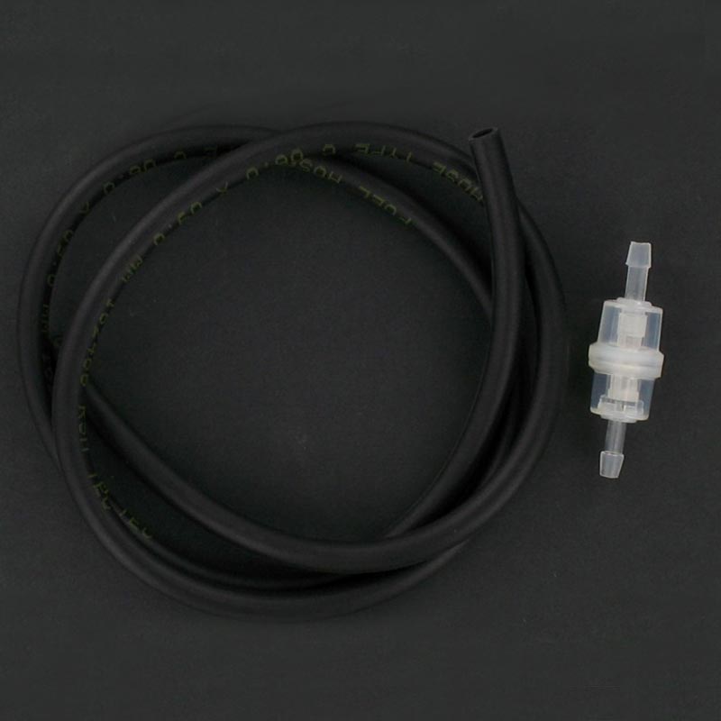 Kit durite noire 5x8 + filtre essence cylindrique D6 | Brazoline - blackpines.fr