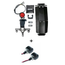 Kit mini-feu arrière LED avec une paire de clignotants Cone Scrambler Bonvent pour Royal Enfield Bear 650.