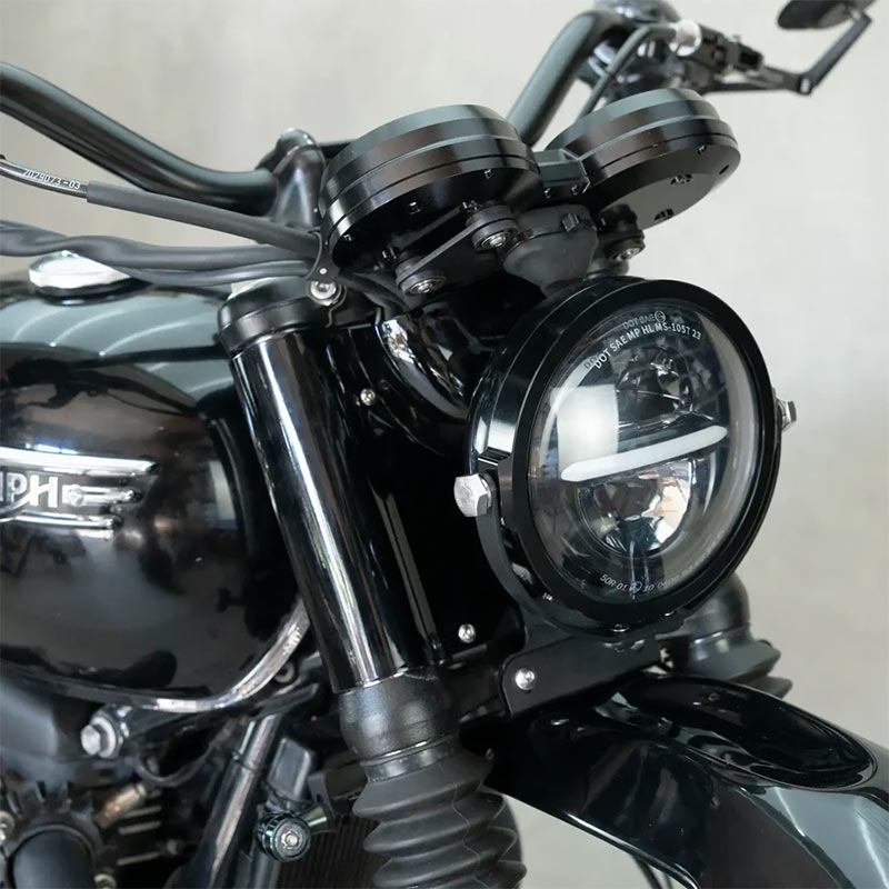 Kit phare LED 5,75 pouces Bonvent Motorbikes pour Triumph Bonneville et Street Twin, Street Cup.