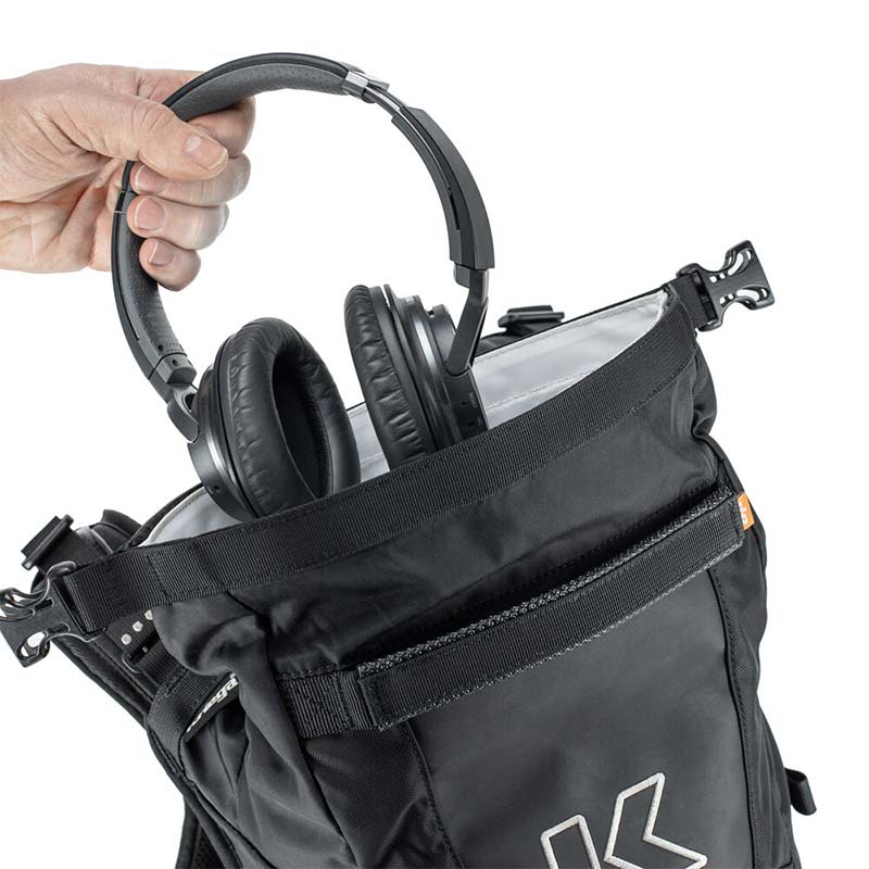 Sac à dos moto étanche Kriega R16 noir.