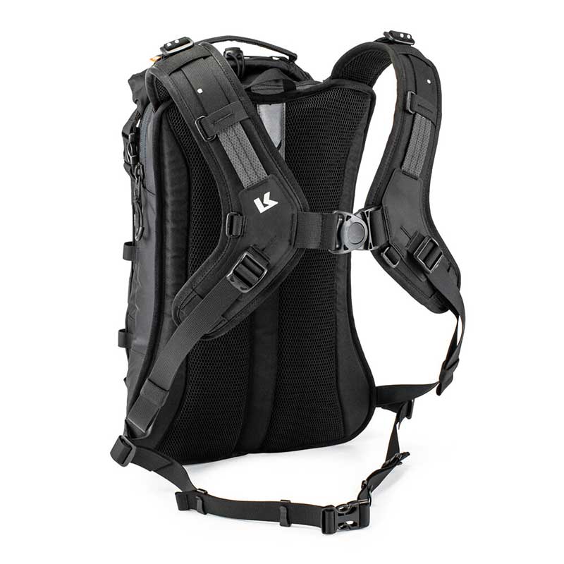 Sac à dos moto Kriega Trail18 harnais quadloc lite.