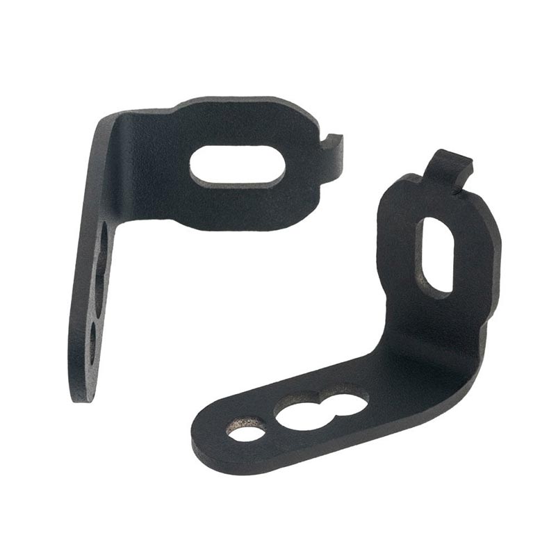 Supports de clignotants sur plaque immatriculation L-Clamps Motone Customs. Blackpines.fr