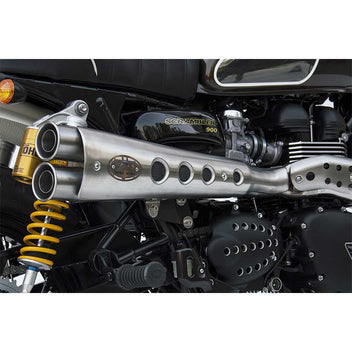 Ligne d'échappement Zard pour Triumph Scrambler 900. Blackpines.fr