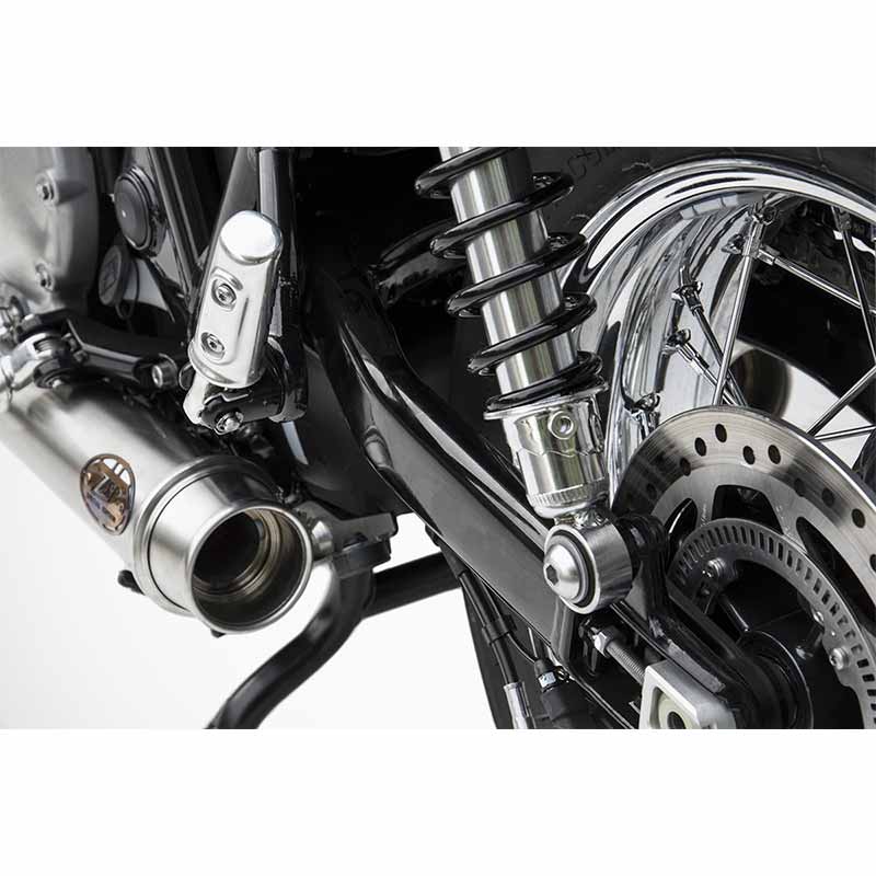 Ligne echappement court Zard pour Triumph Bonneville. Blackpines.fr