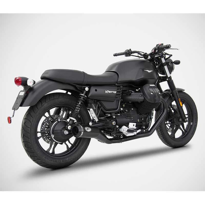 Ligne d'échappement Zard pour Moto Guzzi V7III. Blackpines.fr