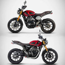 Ligne echappement Racing Zard pour Triumph Scrambler 400X. Blackpines.fr