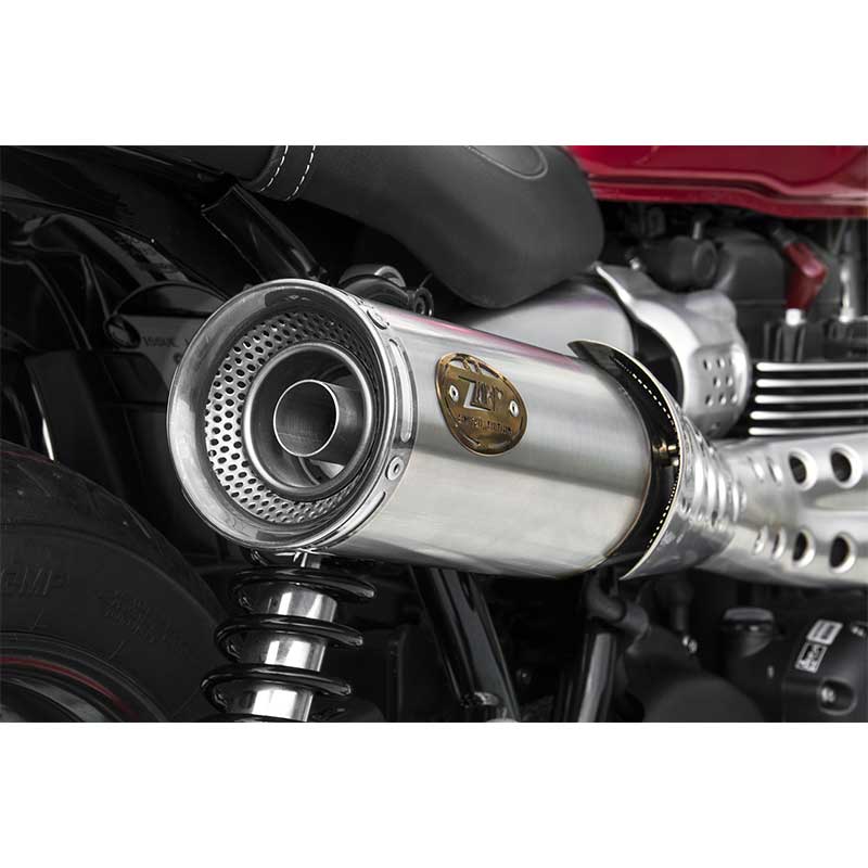 Ligne echappement Zard haute pour Triumph Speed et Street. Blackpines.fr