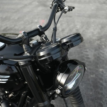 Mini boîtier compteur alu CNC Bonvent Motorbikes pour Triumph.