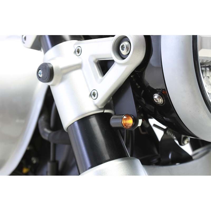 Clignotants LED Hedgehog Motorcycles pour Royal Enfield Super Meteor 650. Blackpines.fr