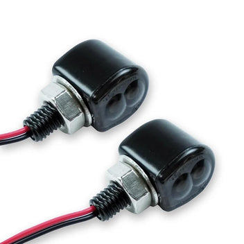 Mini clignotants LED Bonvent Motorbikes homologués E-Mark.