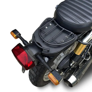 Mini porte-bagages Bonvent pour Interceptor et Continental GT pour feu arrière d'origine, avec découpe. 