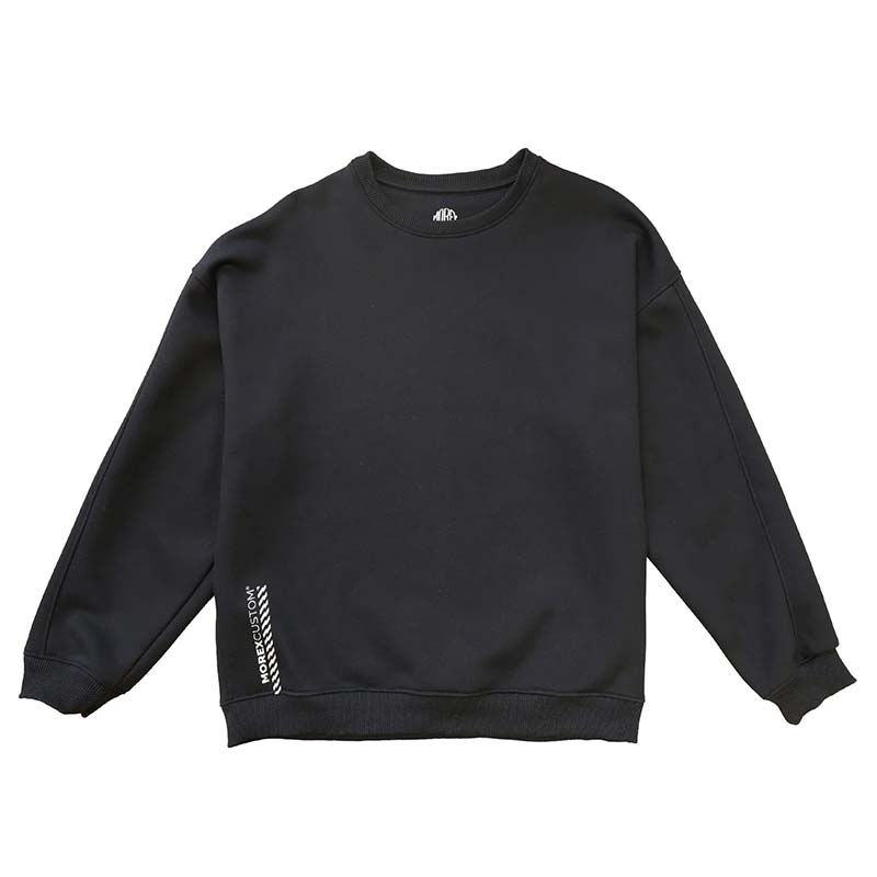 Sweat noir oversize fleece Ignition Morex Custom.